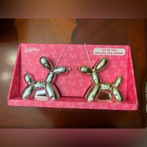 Jubilee Silver/gold Balloon Dog Sippers Set of two